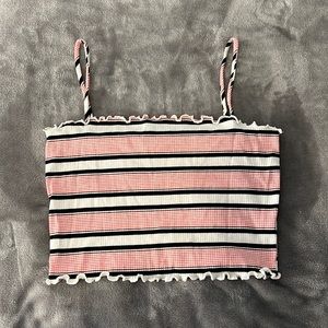 Windsor stripped Crop Top